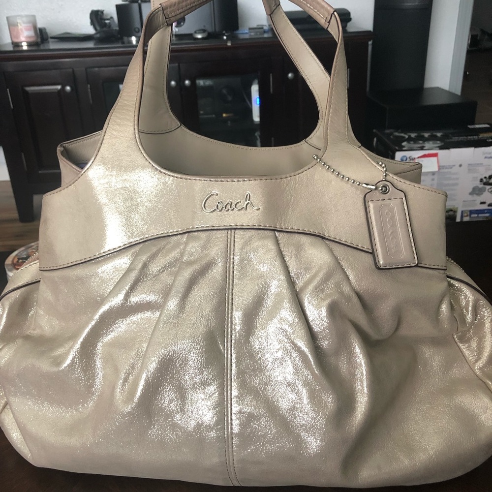 Coach Metallic Leather Purse